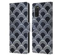 HEAD CASE PATTERN ART DECO TEXTURE CUSTODIA COVER A PORTAFOGLIO PER SAMSUNG 1