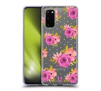 HEAD CASE PATTERN CON STAMPE ORO CUSTODIA COVER MORBIDA IN GEL PER SAMSUNG 1