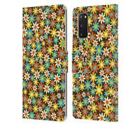 HEAD CASE PATTERN FLOREALI CUSTODIA COVER A PORTAFOGLIO PER SAMSUNG TELEFONI 1