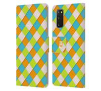 HEAD CASE PATTERN FOGLI INTRECCIATI CUSTODIA COVER A PORTAFOGLIO PER SAMSUNG 1