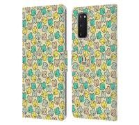 HEAD CASE PATTERN FOGLIE 2 CUSTODIA COVER A PORTAFOGLIO PER SAMSUNG TELEFONI 1
