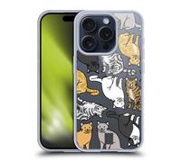 HEAD CASE PATTERN RAZZE DI GATTI CUSTODIA COVER MORBIDA IN GEL PER APPLE iPHONE