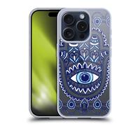 HEAD CASE PATTERNS OCCHIO BLU CUSTODIA COVER MORBIDA IN GEL PER APPLE iPHONE