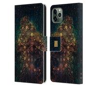 HEAD CASE PELLE DI CAMALEONTE CUSTODIA COVER A PORTAFOGLIO PER APPLE iPHONE