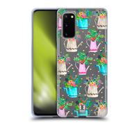 HEAD CASE PIANTE ACQUARELLI CUSTODIA COVER MORBIDA IN GEL PER SAMSUNG TELEFONI 1