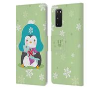 HEAD CASE PINGUINI NATALIZI KAWAII CUSTODIA COVER A PORTAFOGLIO PER SAMSUNG 1