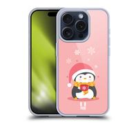 HEAD CASE PINGUINO NATALIZIO CUSTODIA COVER MORBIDA IN GEL PER APPLE iPHONE