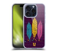 HEAD CASE PIUME AZTECHE CUSTODIA COVER MORBIDA IN GEL PER APPLE iPHONE TELEFONI