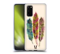 HEAD CASE PIUME AZTECHE CUSTODIA COVER MORBIDA IN GEL PER SAMSUNG TELEFONI 1