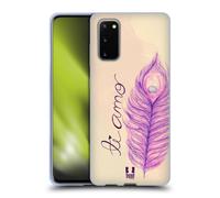 HEAD CASE PIUME DI PAVONE CUSTODIA COVER MORBIDA IN GEL PER SAMSUNG TELEFONI 1