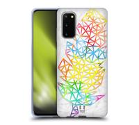 HEAD CASE PIUME GEOMETRICHE CUSTODIA COVER MORBIDA IN GEL PER SAMSUNG TELEFONI 1