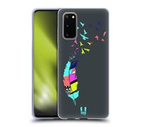 HEAD CASE PIUME NEON CUSTODIA COVER MORBIDA IN GEL PER SAMSUNG TELEFONI 1