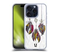 HEAD CASE PIUME TRIBALI CUSTODIA COVER MORBIDA IN GEL PER APPLE iPHONE TELEFONI