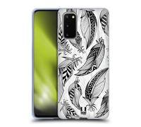 HEAD CASE PIUME TRIBALI CUSTODIA COVER MORBIDA IN GEL PER SAMSUNG TELEFONI 1