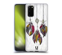 HEAD CASE PIUME TRIBALI CUSTODIA COVER MORBIDA IN GEL PER SAMSUNG TELEFONI 1