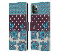 HEAD CASE PUNTI FLOREALI CUSTODIA COVER A PORTAFOGLIO PER APPLE iPHONE TELEFONI