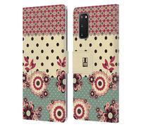 HEAD CASE PUNTI FLOREALI CUSTODIA COVER A PORTAFOGLIO PER SAMSUNG TELEFONI 1