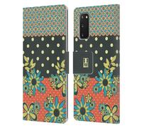 HEAD CASE PUNTI FLOREALI CUSTODIA COVER A PORTAFOGLIO PER SAMSUNG TELEFONI 1