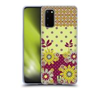 HEAD CASE PUNTI FLOREALI CUSTODIA COVER MORBIDA IN GEL PER SAMSUNG TELEFONI 1