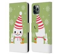 HEAD CASE PUPAZZO DI NEVE CUSTODIA COVER A PORTAFOGLIO PER APPLE iPHONE TELEFONI
