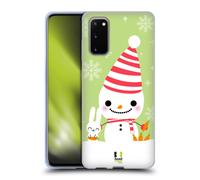 HEAD CASE PUPAZZO DI NEVE CUSTODIA COVER MORBIDA IN GEL PER SAMSUNG TELEFONI 1