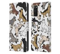 HEAD CASE RAZZE DI CANI PATTERN CUSTODIA COVER A PORTAFOGLIO PER SAMSUNG 1