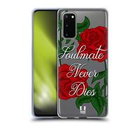 HEAD CASE ROSE ROSSE CUSTODIA COVER MORBIDA IN GEL PER SAMSUNG TELEFONI 1
