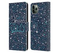 HEAD CASE SANTO NATALE CUSTODIA COVER A PORTAFOGLIO PER APPLE iPHONE TELEFONI