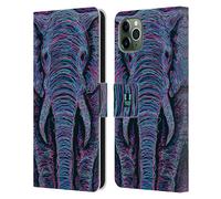 HEAD CASE SCRIBBLE ANIMAL FACES CUSTODIA COVER A PORTAFOGLIO PER APPLE iPHONE