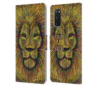 HEAD CASE SCRIBBLE ANIMAL FACES CUSTODIA COVER A PORTAFOGLIO PER SAMSUNG 1
