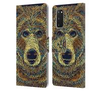 HEAD CASE SCRIBBLE ANIMAL FACES CUSTODIA COVER A PORTAFOGLIO PER SAMSUNG 1