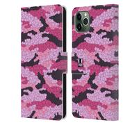 HEAD CASE STAMPA FLOREALE MIMETICA CUSTODIA COVER A PORTAFOGLIO PER APPLE iPHONE