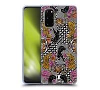 HEAD CASE STAMPE A TOPPE E TESSUTI CUSTODIA COVER MORBIDA IN GEL PER SAMSUNG 1