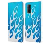 HEAD CASE STAMPE DI FIAMME CUSTODIA COVER A PORTAFOGLIO PER SAMSUNG TELEFONI 1