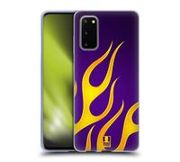 HEAD CASE STAMPE DI FIAMME CUSTODIA COVER MORBIDA IN GEL PER SAMSUNG TELEFONI 1