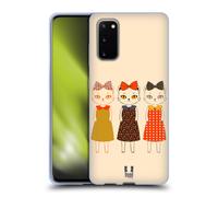 HEAD CASE STAMPE DI GATTI CUSTODIA COVER MORBIDA IN GEL PER SAMSUNG TELEFONI 1