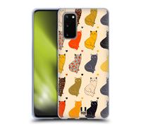 HEAD CASE STAMPE DI GATTI CUSTODIA COVER MORBIDA IN GEL PER SAMSUNG TELEFONI 1