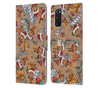 HEAD CASE STAMPE NATALIZIE CUSTODIA COVER A PORTAFOGLIO PER SAMSUNG TELEFONI 1