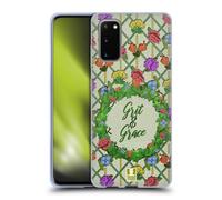 HEAD CASE STAMPE A TOPPE E TESSUTI CUSTODIA COVER MORBIDA IN GEL PER SAMSUNG 1