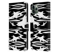 HEAD CASE STAMPE SQUALO CUSTODIA COVER A PORTAFOGLIO PER APPLE iPHONE TELEFONI