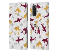 HEAD CASE STAMPE SQUALO CUSTODIA COVER A PORTAFOGLIO PER SAMSUNG TELEFONI 1