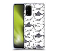 HEAD CASE STAMPE SQUALO CUSTODIA COVER MORBIDA IN GEL PER SAMSUNG TELEFONI 1