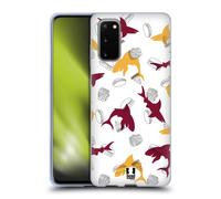 HEAD CASE STAMPE SQUALO CUSTODIA COVER MORBIDA IN GEL PER SAMSUNG TELEFONI 1