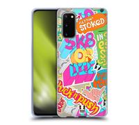 HEAD CASE STICKER HAPPY CUSTODIA COVER MORBIDA IN GEL PER SAMSUNG TELEFONI 1
