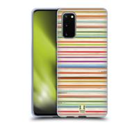HEAD CASE STRISCE COLORATE CUSTODIA COVER MORBIDA IN GEL PER SAMSUNG TELEFONI 1