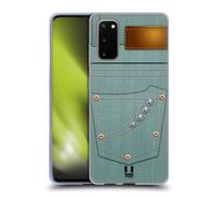 HEAD CASE TASCHE JEANS CUSTODIA COVER MORBIDA IN GEL PER SAMSUNG TELEFONI 1
