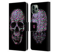 HEAD CASE TESCHI ANIMALI STAMPE CUSTODIA COVER A PORTAFOGLIO PER APPLE iPHONE
