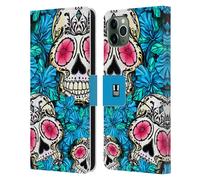 HEAD CASE TESCHI FLOREALI CUSTODIA COVER A PORTAFOGLIO PER APPLE iPHONE TELEFONI