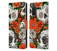 HEAD CASE TESCHI FLOREALI CUSTODIA COVER A PORTAFOGLIO PER SAMSUNG TELEFONI 1