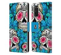 HEAD CASE TESCHI FLOREALI CUSTODIA COVER A PORTAFOGLIO PER SAMSUNG TELEFONI 1